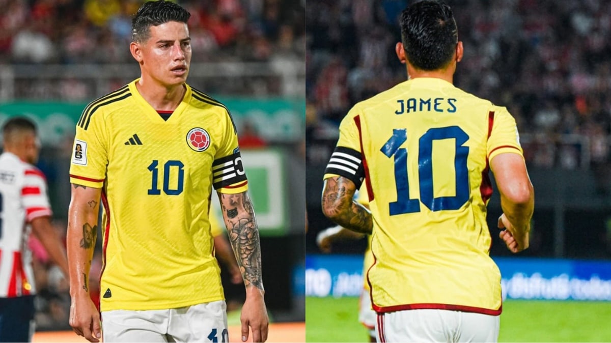 James Rodríguez se destacou com a Camisa 10 da Seleção Colombiana nas Eliminatórias da Copa, em 2023 (Fotos: Reprodução/ Instagram/ Montagem Gustavo)