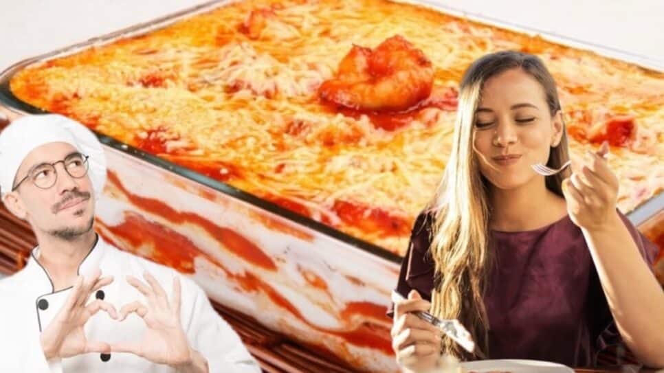 Cremosa e saborosa lasanha de camarão com dois molhos viraliza; aprenda a fazer (Foto: Reprodução/ Internet/ FreePik/ Montagem)
