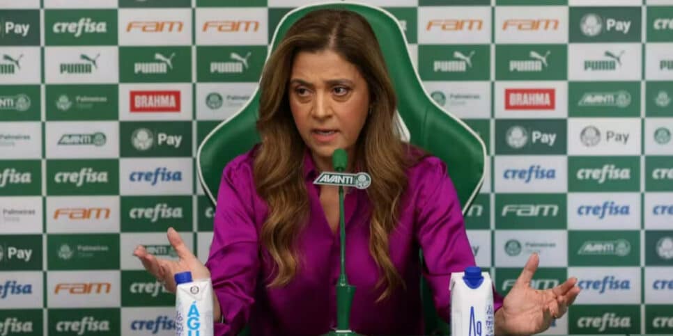 Leila Pereira vai para cima do Grêmio e tenta roubar craque (Foto: Cesar Greco / Palmeiras)