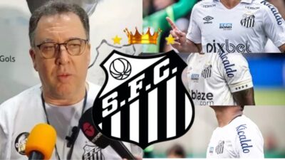 Imagem do post DURO NA QUEDA: Marcelo Teixeira corta orçamento do Santos, dispensa TRIO e sinaliza rivais para negociações