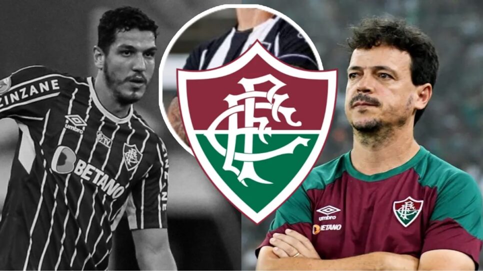 Nino sai e Diniz indica zagueiro ao Fluminense; batalha nos bastidores vem à tona (Fotos: Reprodução/ FFC/ Montagem Gustavo)