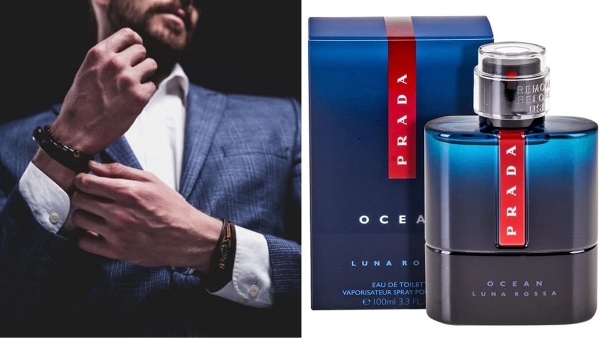 Prada Ocean Luna Rossa é a novidade do momento e repleta de modernidade ao homem do Verão 2024 (Fotos: Reprodução/ Divulgação/ FreePik/ Montagem)