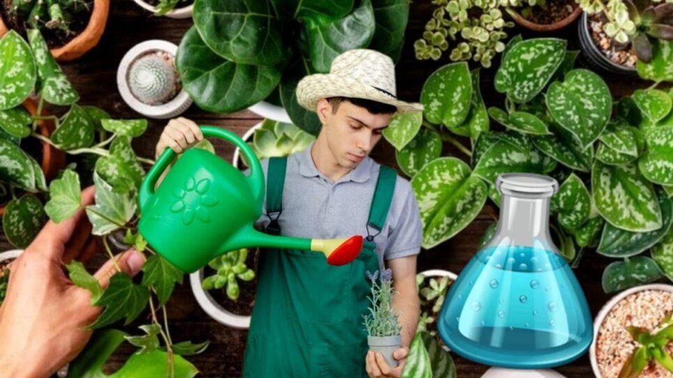 Mistura caseira barata e segura ideal para jardinagem e crescimento de plantas com saúde (Fotos: Reprodução/ FreePik/ Montagem Gustavo)