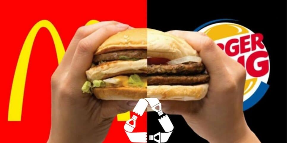 Plástico em alimentos do McDonald’s e Burger King (Foto: Reprodução / Internet / Montagem HoraDoBenefício)