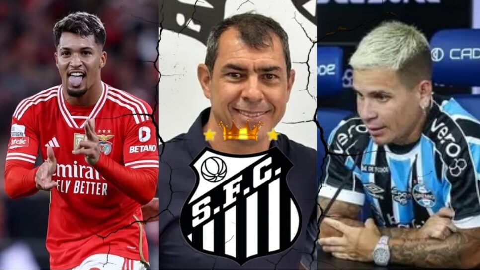 Com estreias de Marcos Leonardo e Soteldo fora do Santos, Carille têm artilheiro promessa (Fotos: Reprodução/ Divulgação/ Reuters/ Lucas Uebel/ Montagem)