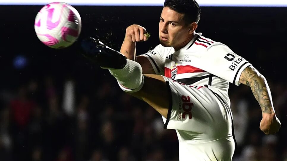 James Rodríguez vira alvo do Besiktas, segundo portal (Foto: Reprodução/ Marcos Ribolli/ SPFC)