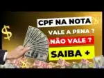 CPF na Nota: saiba tudo (Foto: Reprodução/ Youtube canal Contabilidade da resultado)