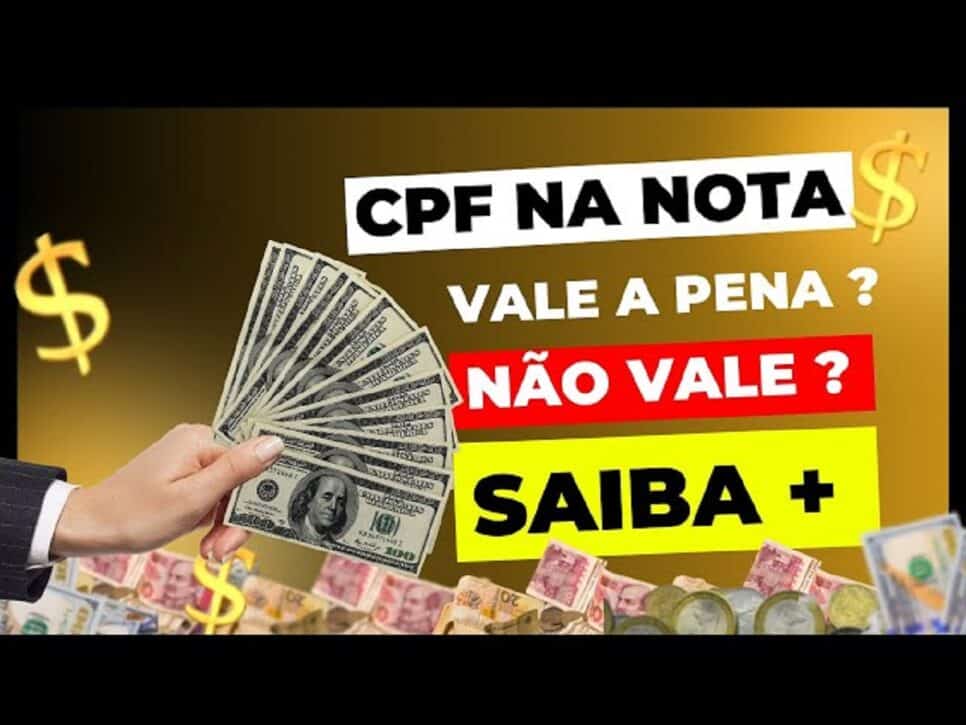 Nota fiscal saque CPF Comprovante (Foto: Reprodução/ Youtube canal Contabilidade da resultado)