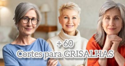 Imagem do post Às Mulheres com + de 60 ANOS e que aderiram aos GRISALHOS: Conheça 5 CORTES que REMOÇAM aparência