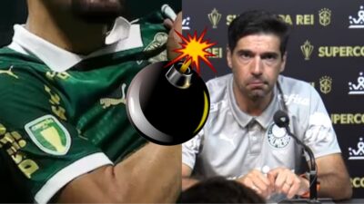 Bomba após perder o título da Supercoap Rei: Abel Ferreira aponta culpa em jogador (Fotos: Reprodução/ YouTube/ Cesar Greco/ SEP/ Montagem)