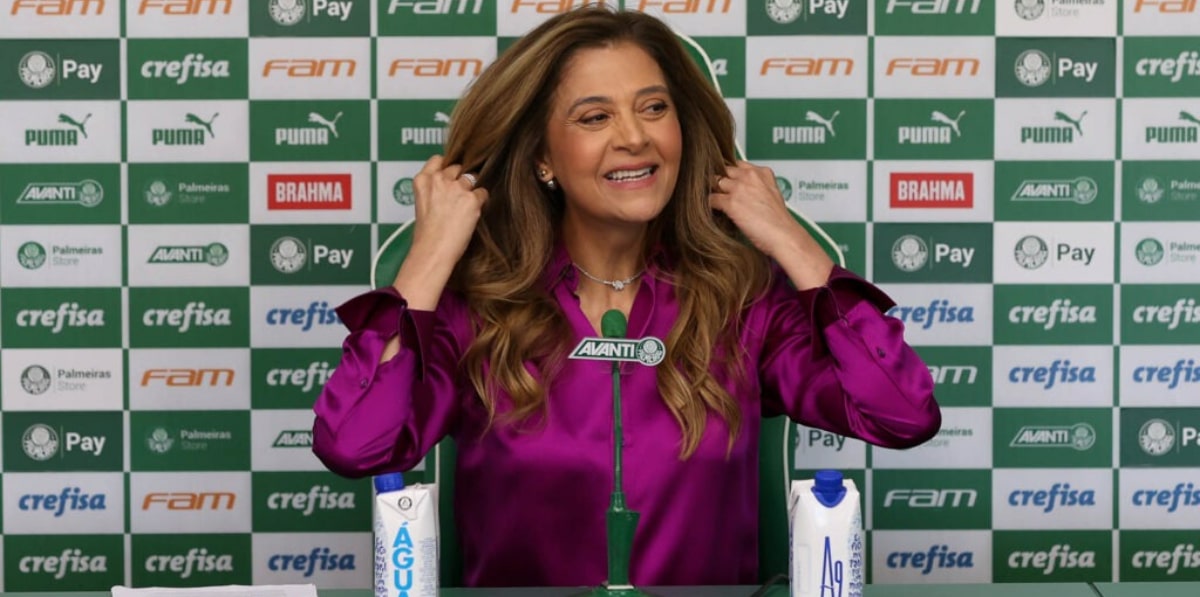 A presidente do clube de futebol da Barra Funda, Leila Pereira (Foto: Cesar Greco/Palmeiras)