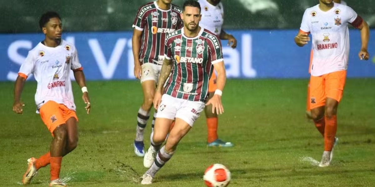 Renato Augusto, em jogo pelo Fluminense (Imagem Reprodução Mailson Santana/FFC) 