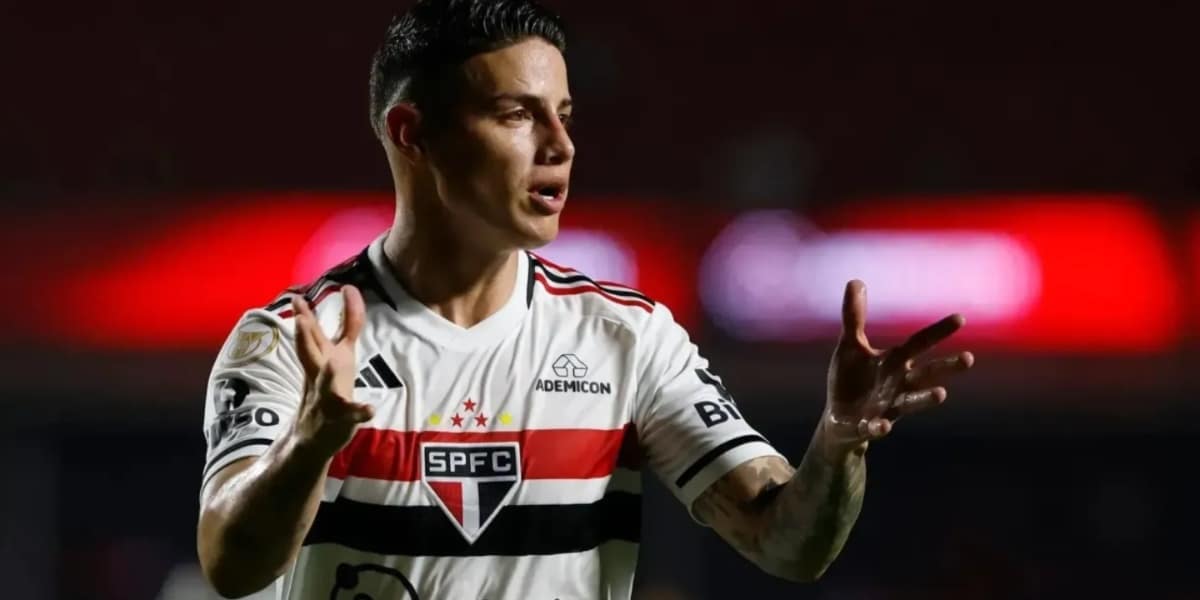 James Rodríguez, jogador do São Paulo (Foto Rubens Chiri/São Paulo FC)