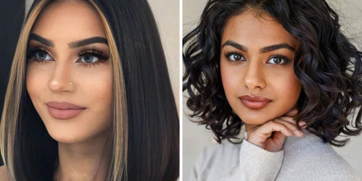 Long bob, modelo de cabelo para rosto redondo (Imagem Reprodução Moda20)