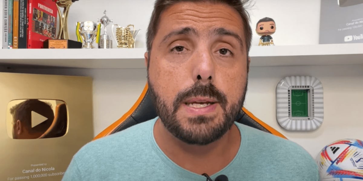 Jornalista Jorge Nicola em seu canal do Youtube (Imagem Reprodução Youtube)