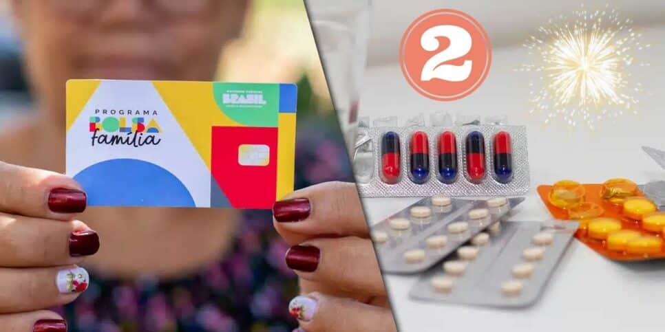 Bolsa Família e remédios (Foto: Reprodução / Pronatec / Montagem HoraDoBenefício)