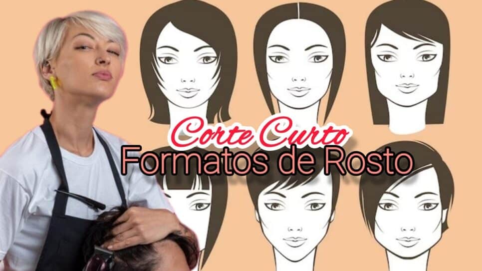 Corte curto feminino para todos os tipos de rostos; confira dica de especialista (Fotos: Reprodução/ FreePik/ Montagem Gustavo Melo)