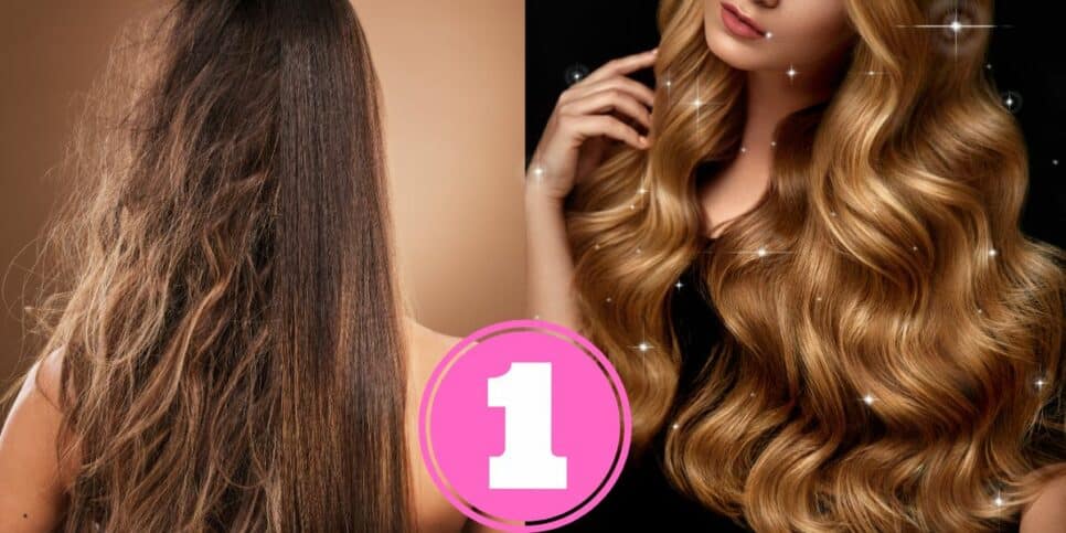 Mulher com cabelos com frizz e outra com os fios hidratados (Foto: Reprodução / Canva)