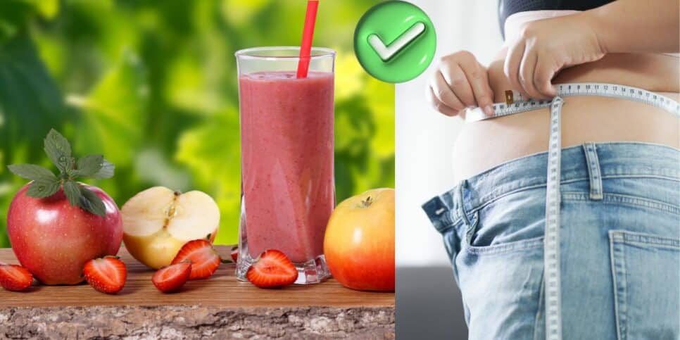 Detox de maçã e morango para ajudar a emagrecer (Foto: Reprodução / Canva)