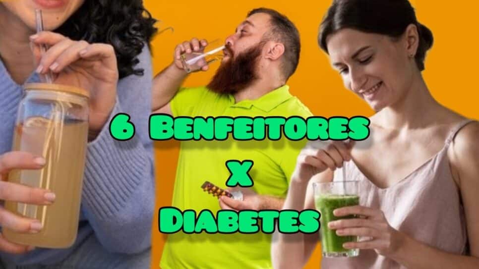6 benfeitores naturais em bebidas que baixam glicose e controla diabetes (Fotos: Reprodução/ FreePik/ Montagem Gusavo)