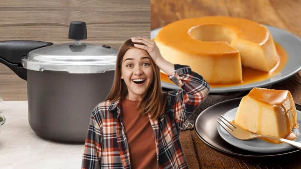Impressionante: Fazer pudim na panela de pressão é mais fácil do que se imagina (Fotos: Reprodução/ Internet/ FreePik/ Montagem)