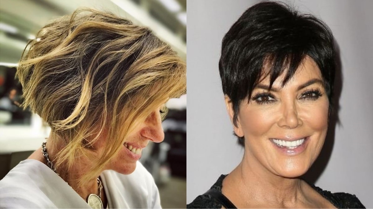 Corte bob ou Joãozinho são os mais usados pela mulher madura que deseja rejuvenescer (Foto: Reprodução/ Internet/ Montagem)