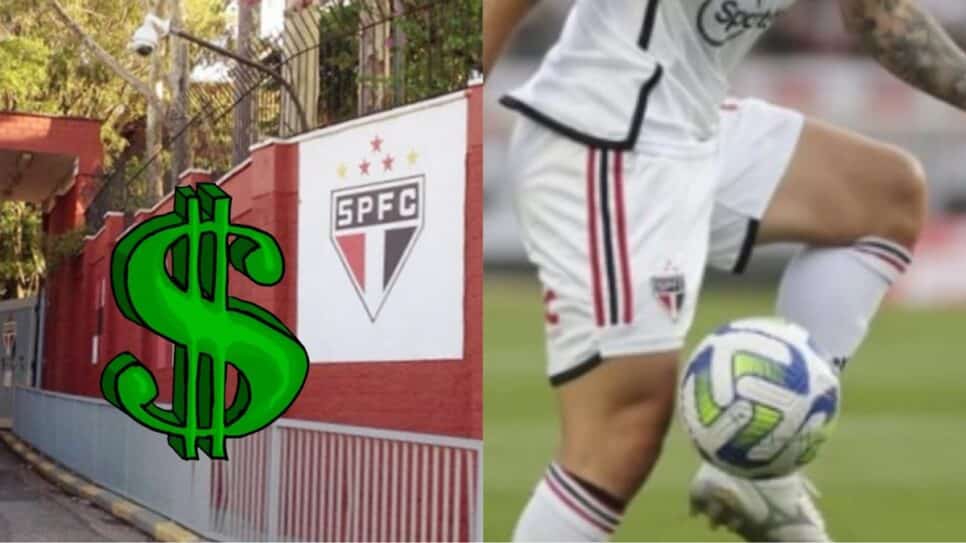 Diretoria do CT Barra Funda tenta convencer a jogador que eles devem a ficar no clube (Fotos: Reprodução/ SPFC/ Montagem)