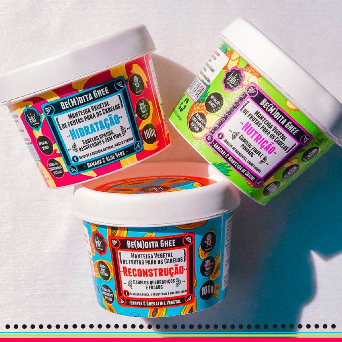 Kit de Cronograma Capilar Be(m) dita Ghee, da Lola Cosmetics (Foto: Divulgação)
