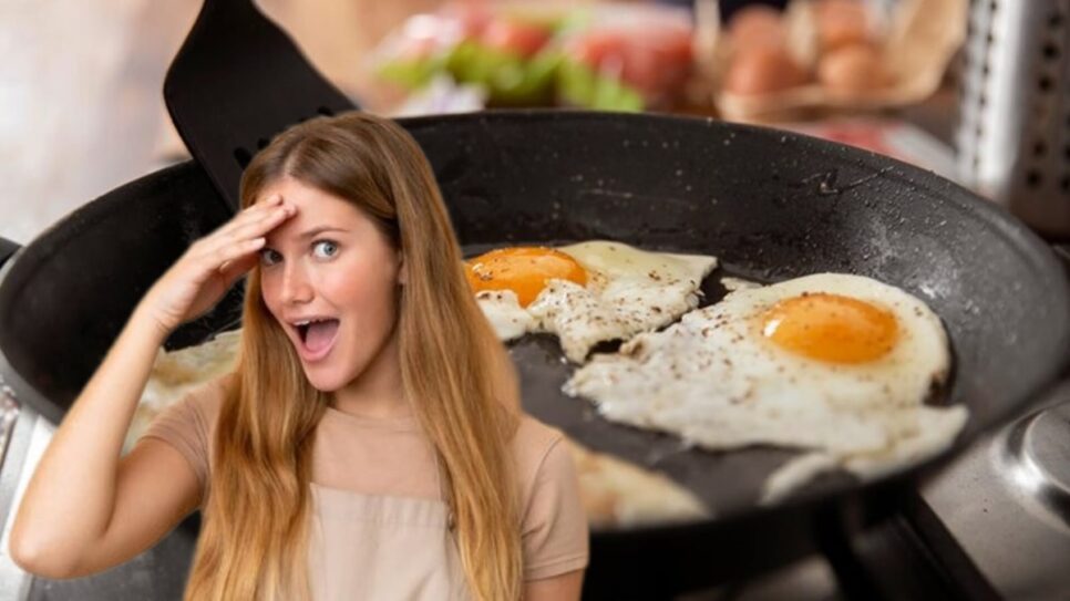 Aprenda truque do ovo sem fritura e sem espirrar óleo quente em você (Fotos: Reprodução/ FreePik/ Montagem Gustavo)