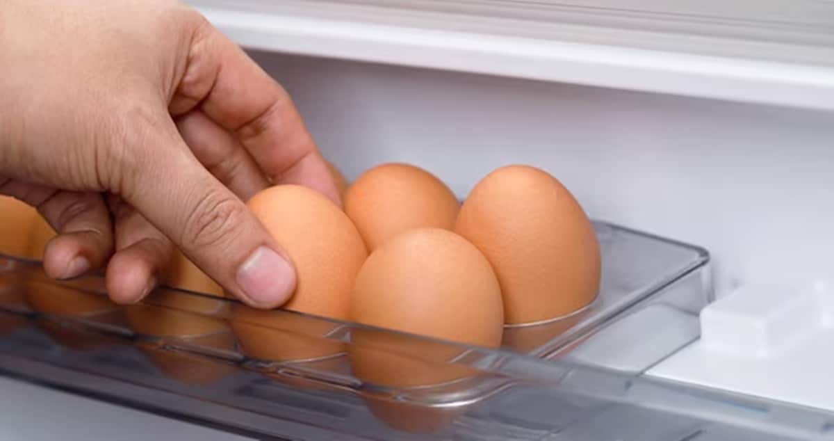 Ovos de galinha na porta da geladeira (Foto: Reprodução/ FreePik)