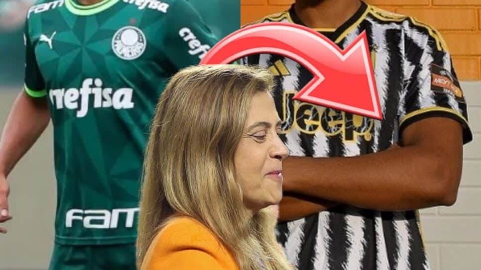 Leila acerta emprestimo de zagueiro do Palmeiras (Fotos: Reprodução/ Cesar Greco/ SEP/ Montagem)