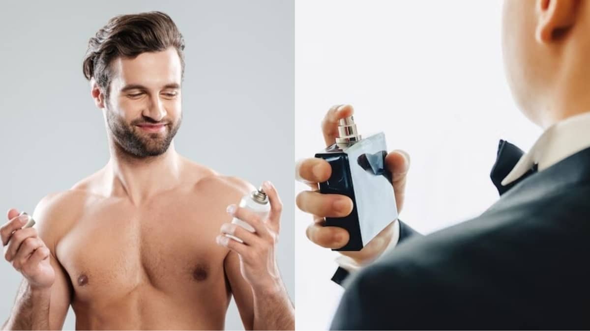 Conheça os 6 perfumes masculinos para deixar você, homem, irresistível (Fotos: Reprodução/ FreePik/ Montagem Gustavo)