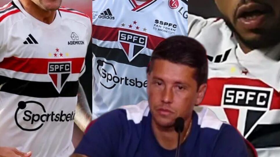 Thiago Carpini deve se preocupar com saida de 3 titulares do São Paulo em breve (Fotos: Reprodução/ SPFCTV/ Rubens Chiri/ Montagem)