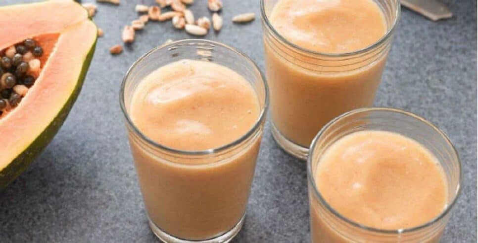 Vitamina de Mamão (Foto: Reprodução/ Internet) Smoothie Linhaça