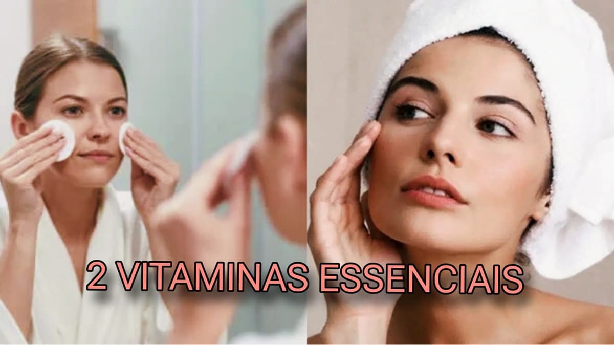 2 Vitaminas essenciais a pele do rosto para devolver sensação de porcelana (Fotos: Reprodução/ FreePik/ Montagem)