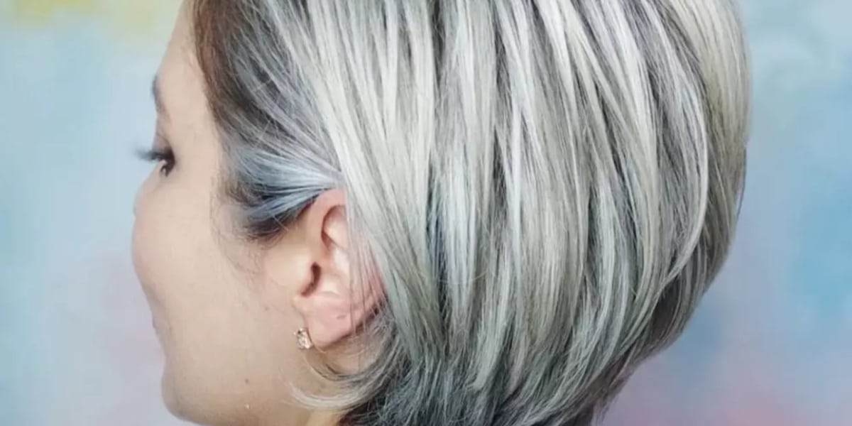 Mechas platinadas para disfarçar os fios grisalhos (Imagem Reprodução carolbernardo_vinde)