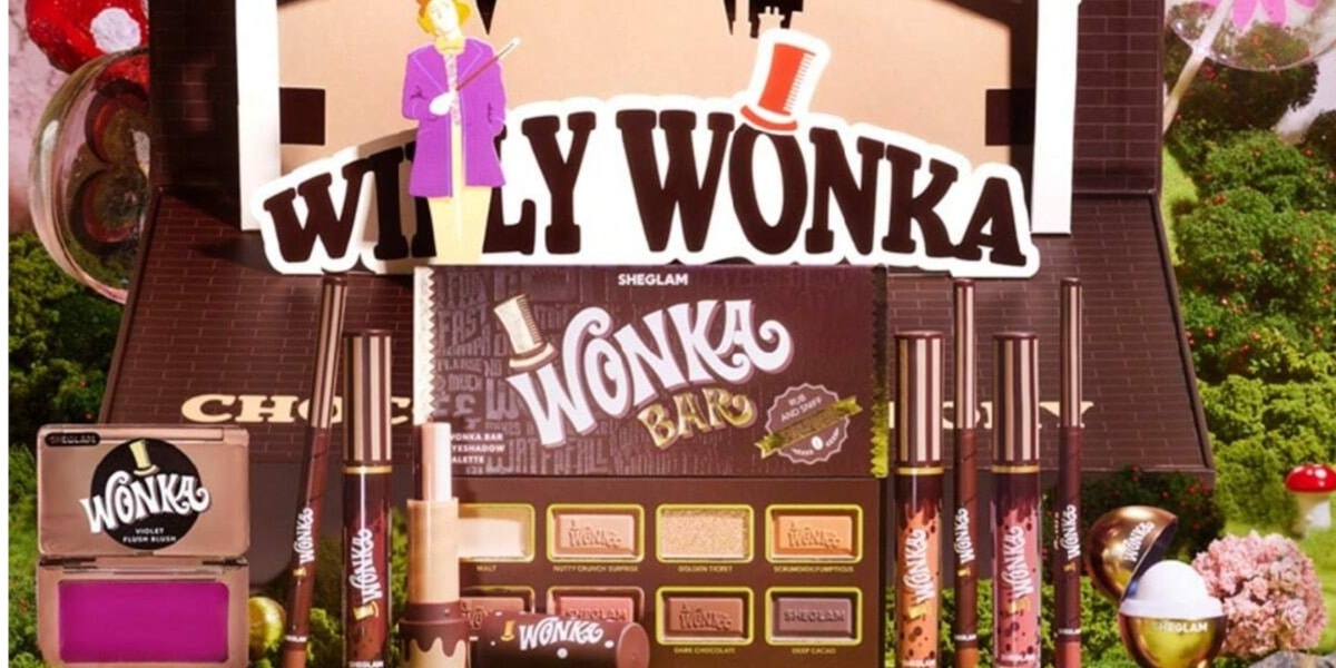 Kit de maquiagem Willy Wonka da Shein (Imagem Reprodução Divulgação)