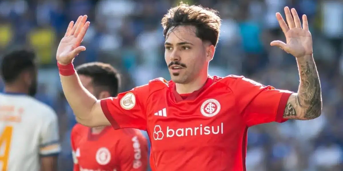 Maurício, jogador do Internacional na mira de clubes (Foto Reprodução Fernando Moreno/AGIF)