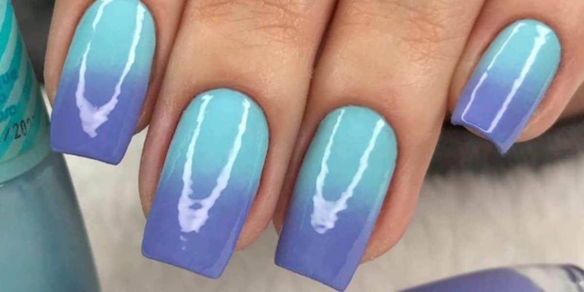 Efeito ombre nas unhas (Imagem Reprodução Pinterest)