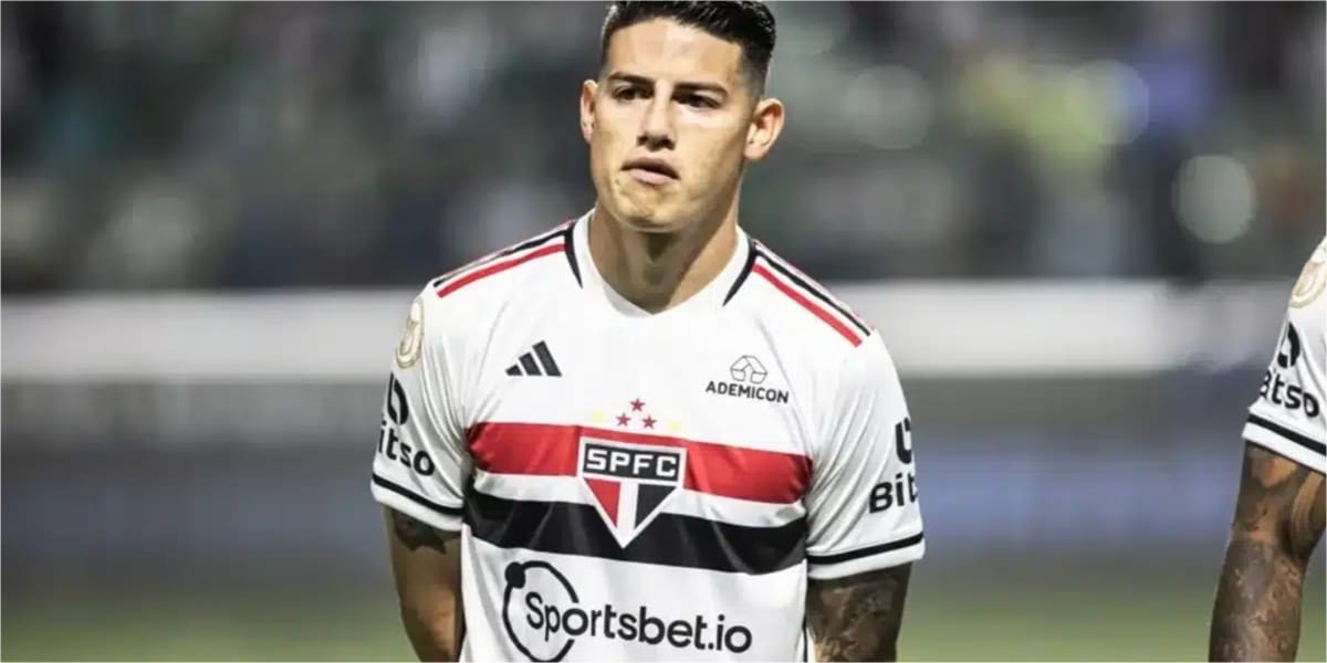 James Rodríguez, jogador do São Paulo (Imagem Reprodução Abner Dourado/AGIF)