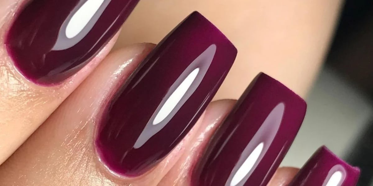 Vinho, excelente opção para pedir para manicure (Imagem Reprodução Thais Nails Design)