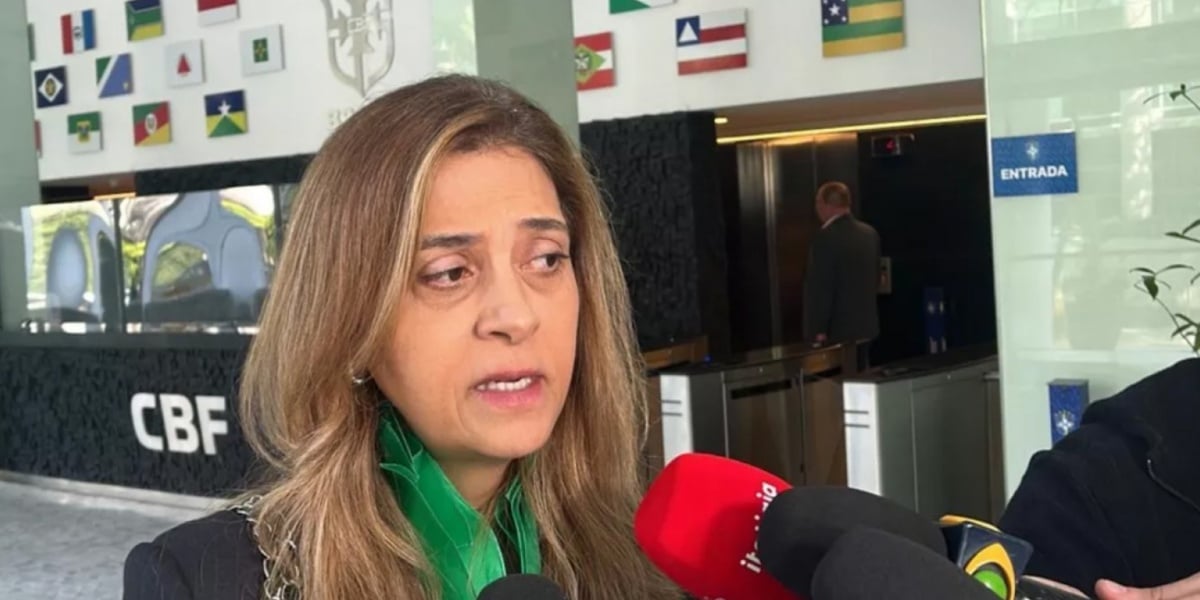 Leila Pereira, faz discurso sobre caso Daniel Alves e Robinho em reunião da CBF (Imagem Reprodução Divulgação)