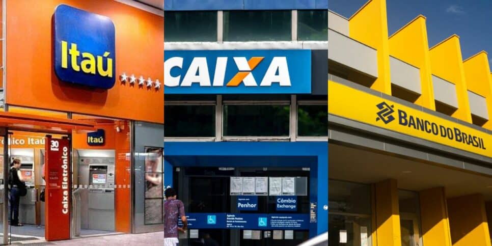 Caixa, Itaú e BB (Reprodução/Internet)