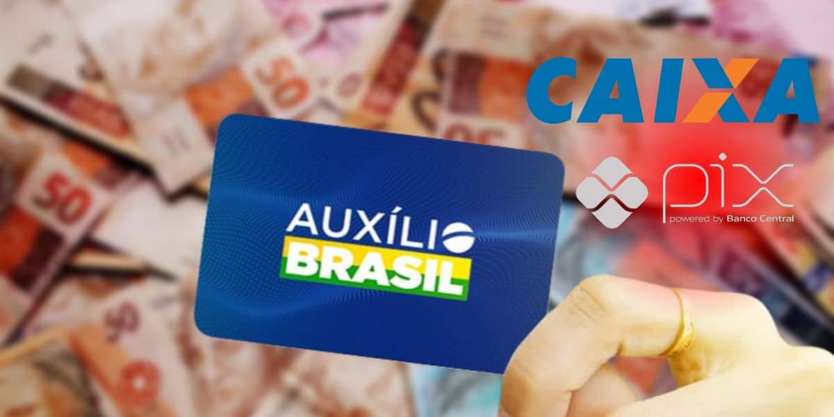 Auxílio Brasil, Caixa e PIX (Foto: Reprodução / Canva)