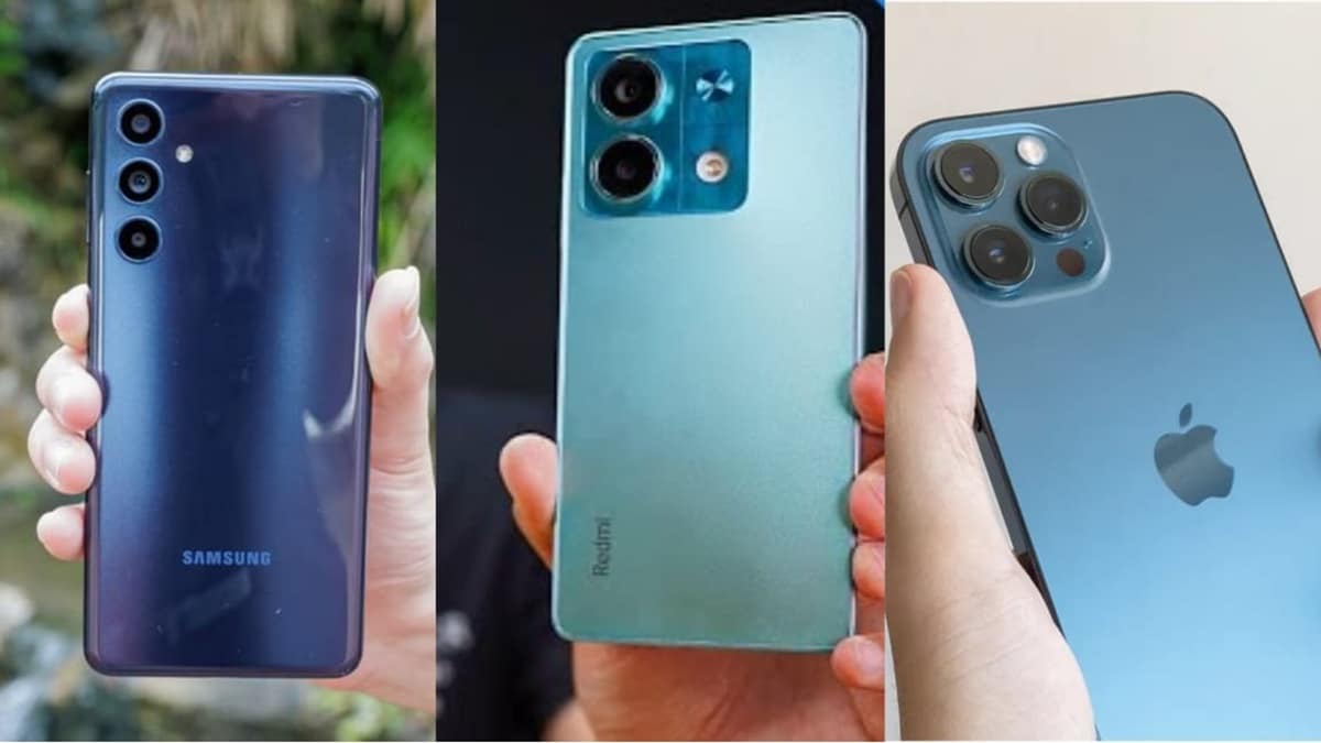 Galaxy M54, Xiaomi Redmi Note 13, e iPhone 12 - são os melhores smartphones Android e iOS (Fotos: Reprodução/ Internet/ Montagem)