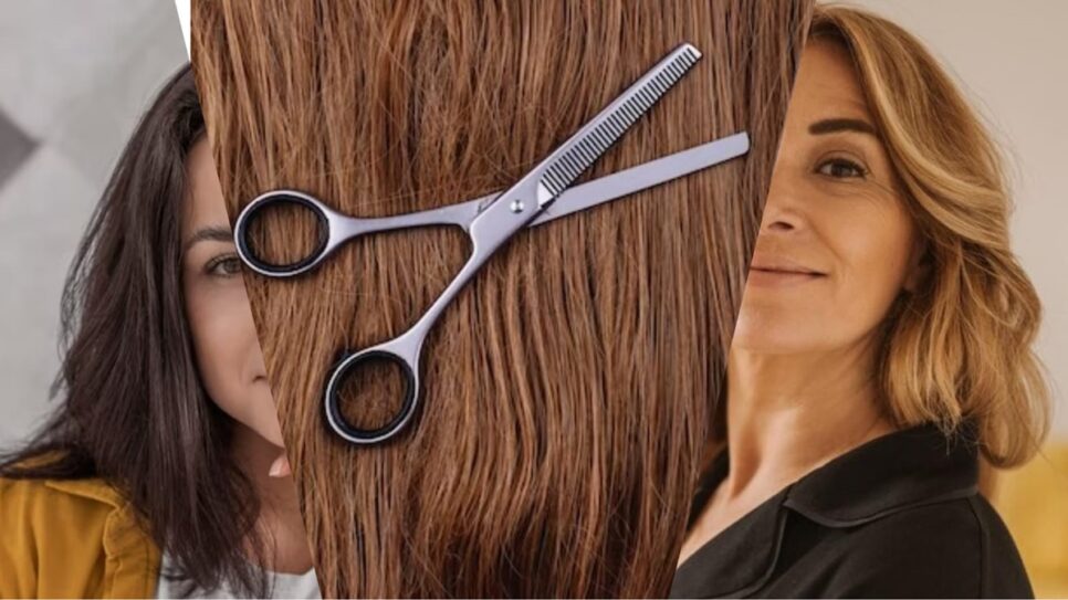 Cortes de cabelo tendência para mulher com 40+ que busca rejuvenescer (Fotos: Reprodução/ FreePik/ Montagem)