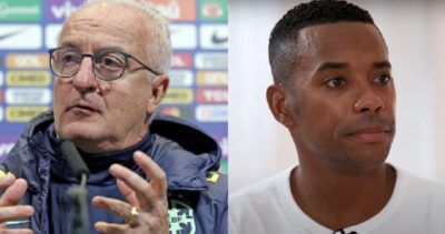 Dorival Jr e Robinho (Rafael Ribeiro/CBF)