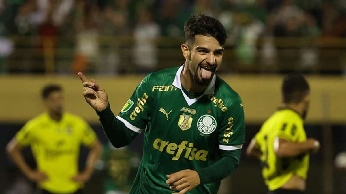 Flaco López é artilheiro dessa temporada como titular do Palmeiras (Foto: Reprodução/ Cesar Greco/ SEP)