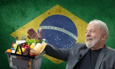 Lula e Cesta Básica de alimentos (Foto: Divulgação/ Montagem)
