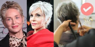 Sharon Stone e Jane Fonda usam corte pixie (Foto: Reprodução / Backgrid / Canva)